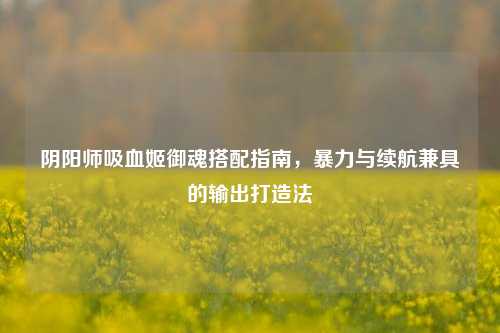 阴阳师吸血姬御魂搭配指南,暴力与续航兼具的输出打造法
